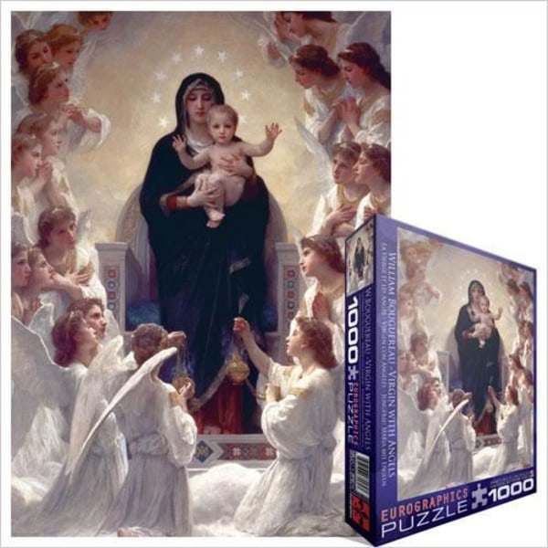 Eurographics Puzzle 1000 PC - Virgin With Angel s / Williams Adolphe Bouguereau