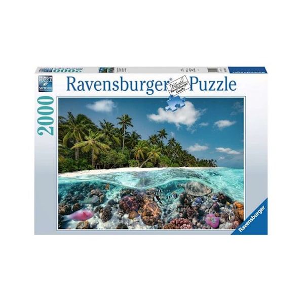 2000 bitars pussel - Ravensburger - Dykning på Maldiverna - Flerfärgad - Vuxen - Vit Flerfärgad