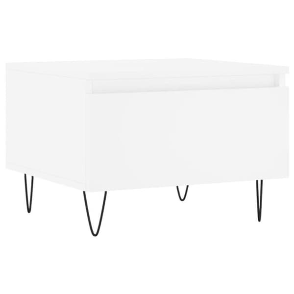 vidaXL Soffbord 2 st Vit 50x46x35 cm Konstruerat trä 830861
