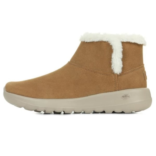 Kvinnors stövlar - Skechers - On The Go Bundle Up - Mocka läder - Elastiska - Höst Vinter kastanj 38