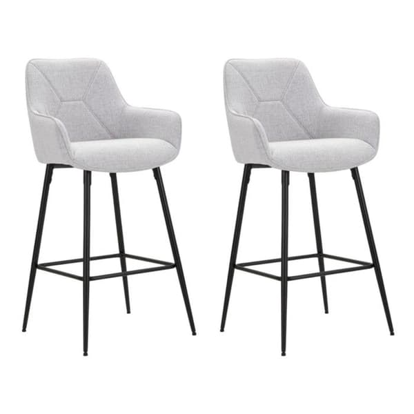 Set med 2 Barstolar "Vicenza" 109cm Grå