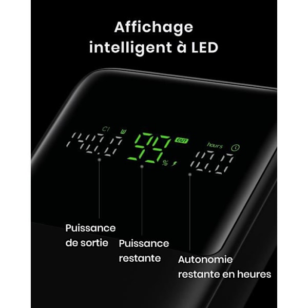Externt Batteri - INIU - 27000mAh - 140W PD 3.1 - Snabbladdning - 3 Portar