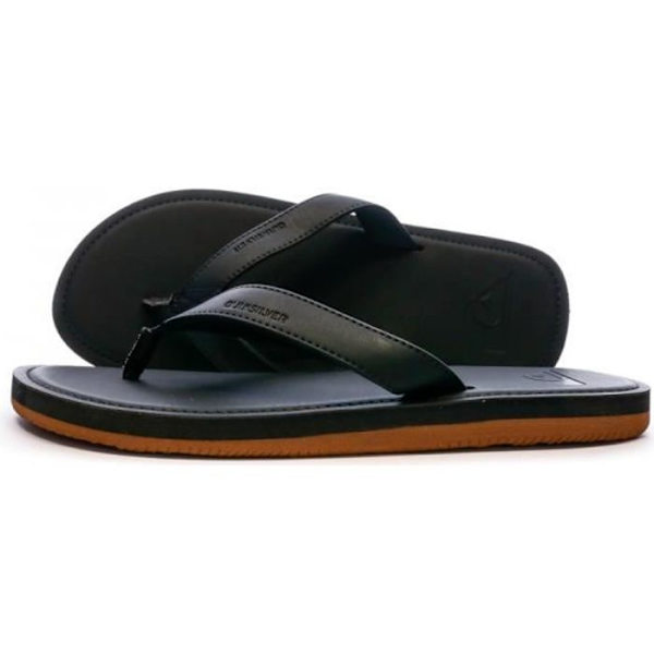 Tongs Herr - Quiksilver - Molokai Nubuck - Svart - Halkfria - Mocka-Nubuck Svart 45