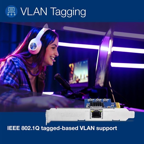trendnet 2.5gbase-t pcie nätverksadapter svart Customization PC 2.5GBASE-T PCIE NETWORK ADAPTER 244855
