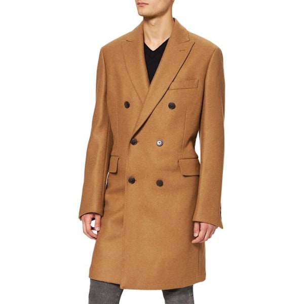 Kappa - ärtrock - överrock Hackett london - HM402677 - Camel Broken Twill Db herrjacka Kamel XL