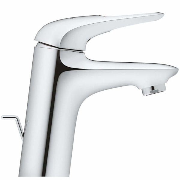 GROHE Engrepps tvättställsblandare Eurostyle 23374003 - Fast pip - Temperaturbegränsare - Vattensparande - Krom - Storlek S Grå krom