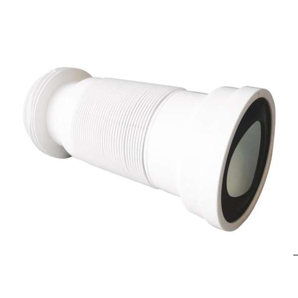 Flexibelt Raccordement - WC-tillbehör - Utvidgbar - Längd 250 till 540 mm - Diameter 90 till 120 mm - Vit Vit
