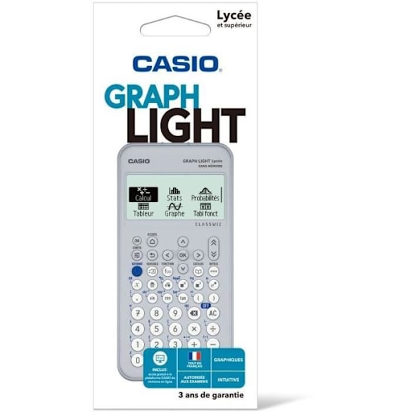 Calculatrice Casio Graph Light - Grafisk kalkylator Grå