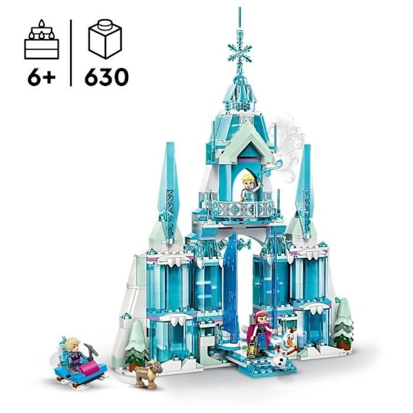 LEGO® Disney 43244 Elsas ispalats, byggleksak för barn och fans Blå