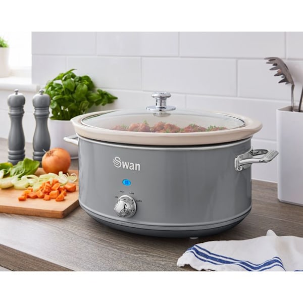 Mijoteuse - SVAN - SF17031GRNEU - 6,5L - Keramisk Non-Stick - 320W Grå Grå