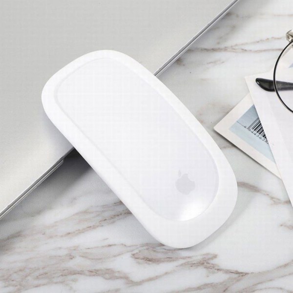 Ixcvbnghs Mouse - 1 - Mjukt silikonfodral för Mac Apple Magic Mouse Vit