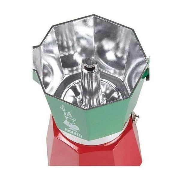 BIALETTI italiensk kaffebryggare - 6 koppar - Moka Express Italia Röd
