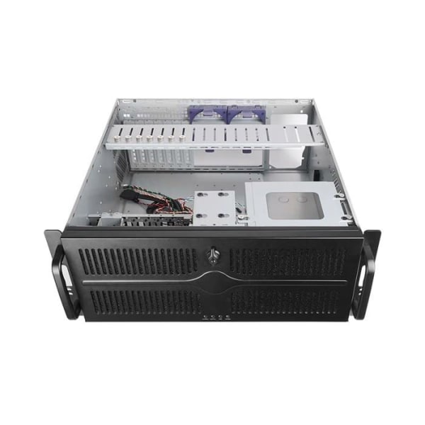 PC-fodral - Chieftec sidopaneler - UNC-409S-B-OP - 19" 4U Rack - (svart)