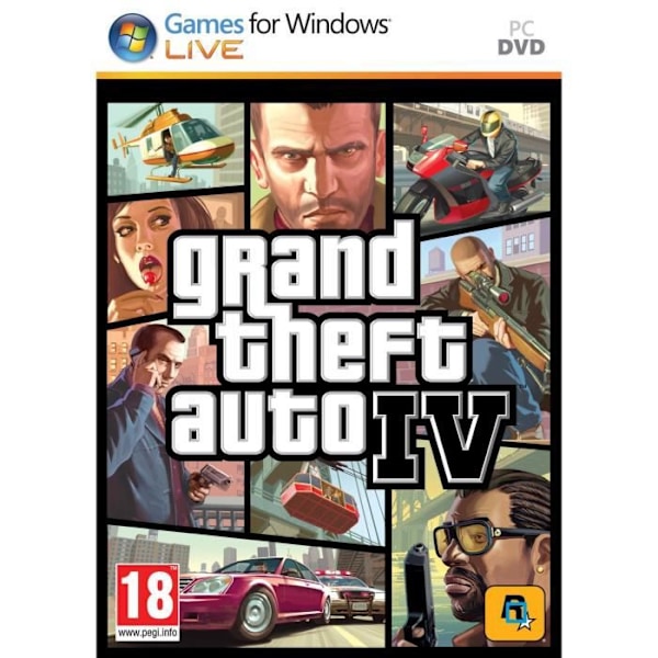 Grand Theft Auto IV - Komplett set - PC - DVD...