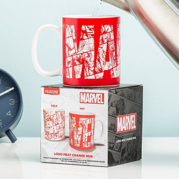 Varm chokladmugg - Marvel - Rund - Röd - 320 ml - Tål inte diskmaskin Färg