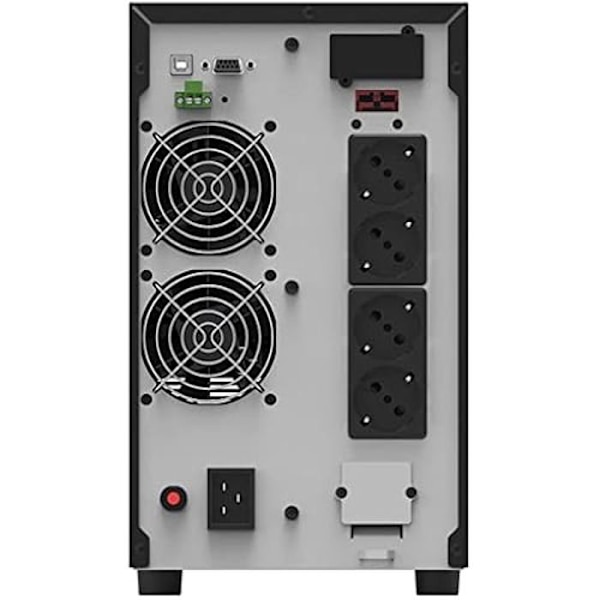 PowerWalker VFI 3000 dubbelkonvertering 3000VA/2700W inverter - 4 AC-utgångar