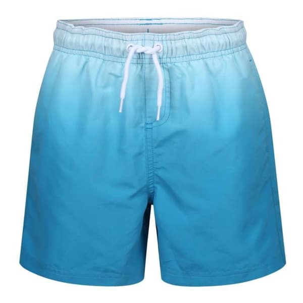 Badshorts simning - Ript - Blå - Dip Dye - Kille Blå 3-4 år gammal