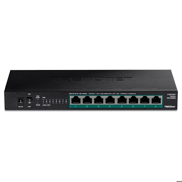 Switch - Trendnet - TPE-TG380 - 8 portar - PoE - 2,5 Gbps