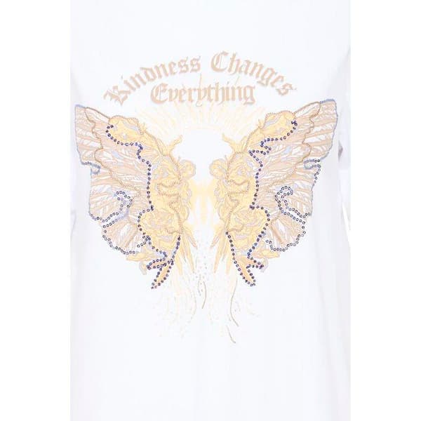T-shirt dam Pulz Jeans Sutton kritvit jag