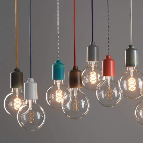 KLARTEXT LIGHT Flätad textilkabel för belysning 3 x 0,75 mm Brons 3 m Maximal säkerhet mot stötar. -