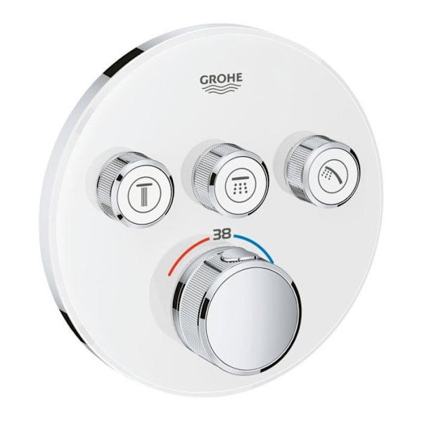 GROHE 29904LS0 Grohtherm SmartControl Termostat för dold installation 3 uttag, vit Vit