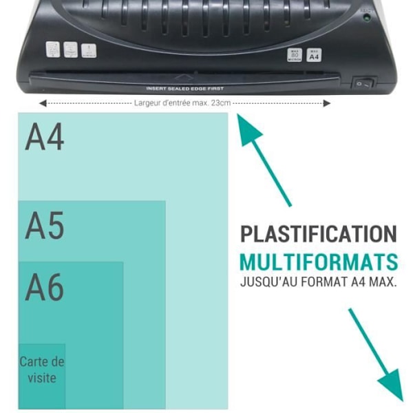 Texet 78210V Laminator A4, A5, A6, A7 TEXET