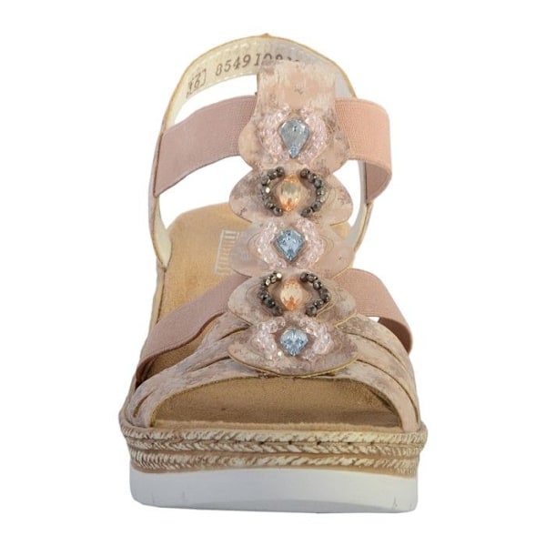 Kilklackade sandaler - Rieker - Dipinto - Rosa - Elastiska - Klack 5,5 cm Rosa 36