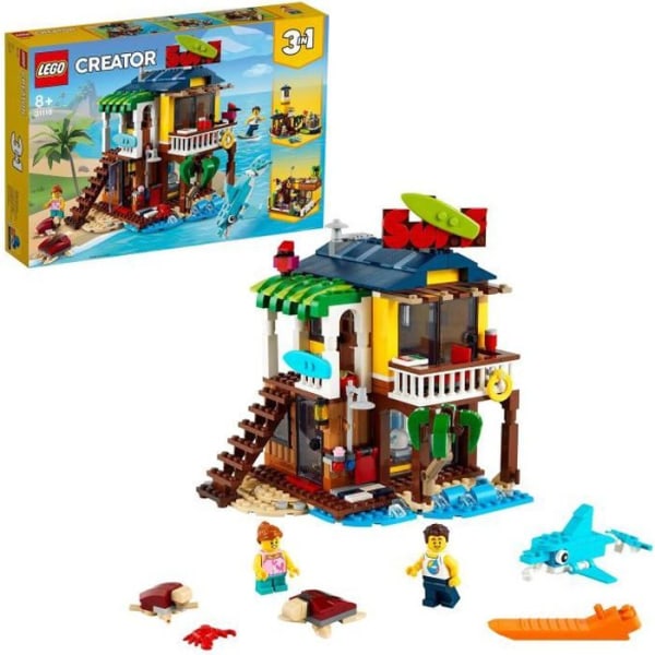 LEGO® Creator 3-i-1 31118 Surfers Beach House, leksak, marina djurfigurer