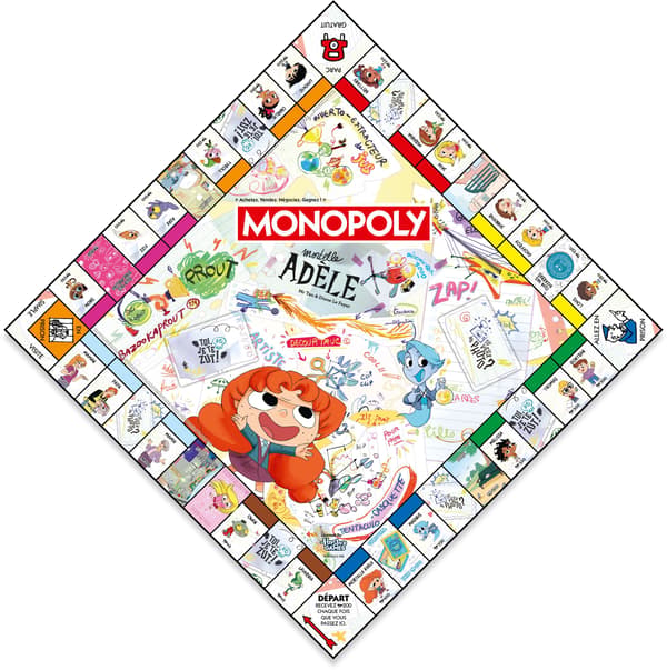 MONOPOLY Mortelle Adele - Brädspel - WINNING MOVES - Från 8 år