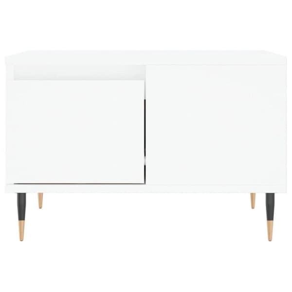 vidaXL Soffbord Vit 55x55x36,5 cm Konstruerat trä 830748
