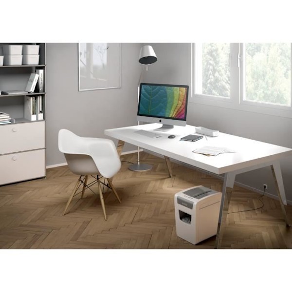 Dokumentförstörare - Leitz - IQ Slim Home Office - Cross cut - 10 ark - 23 liter