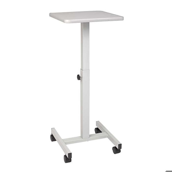 MAUL Bord 38 x 38 cm - med hjul - grå - metall - 1 styck grå