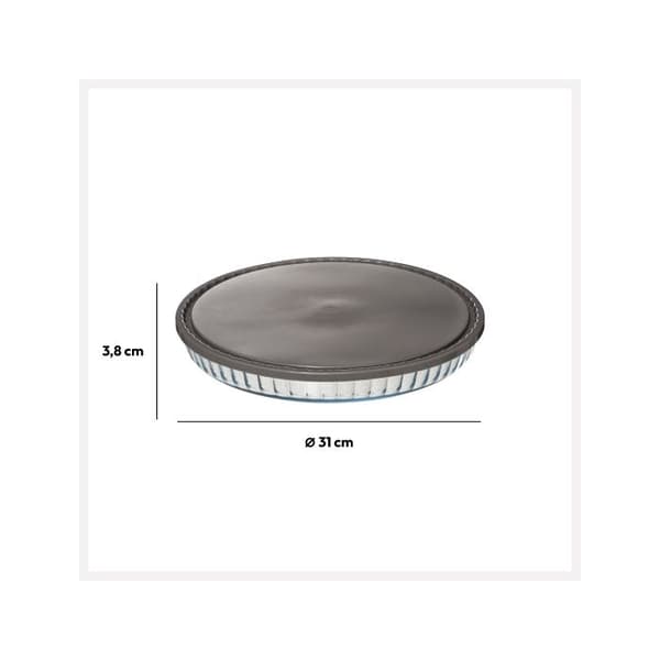 Tartform med silikonlock 30cm "KeepEat" - 5five Grå