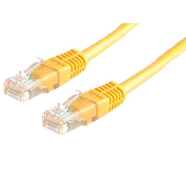 Gul UTP CAT6-kabel 0,3m - VÄRDE - RJ45-kontakter - EIA/TIA 568A-standard