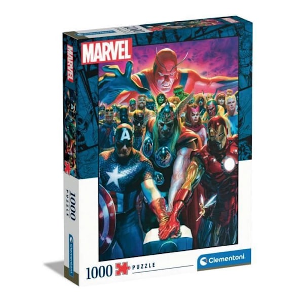 Disney 1000 bitars pussel - CLEMENTONI - 69 x 50 cm - Återvunnet material Flerfärgad