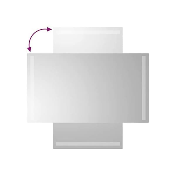 vidaXL LED Badrumsspegel 40x70 cm
