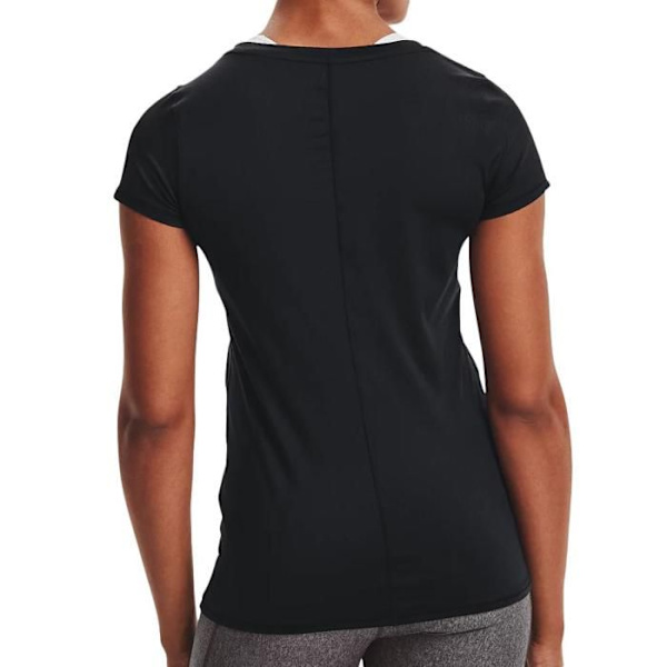 T-Shirt Fitness Dam - Under Armour - HeatGear Armour - Svart - Korta Ärmar - Antiperspirant Svart S