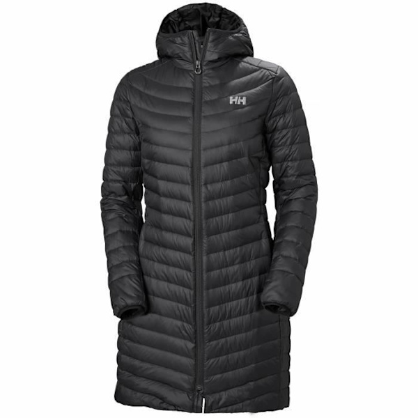 Isolerande lång jacka för kvinnor - Helly Hansen - Verglas - Svart - XL - 100% Polyamid