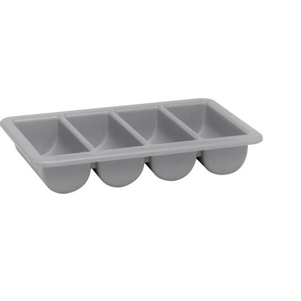 Grå bestickbricka