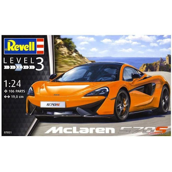 Maquette bil: McLaren 570S Enfärgad