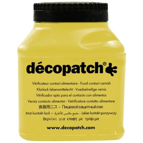 Livsmedelskontaktlack - DECOPATCH - 180 ml - Skydd av dekorationselement - Blandad användning - Säker