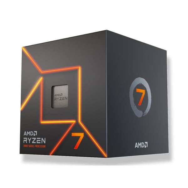 Processor - AMD - Ryzen 7 7700 - Socket AM5 - 8 kärnor/16 trådar - 3.8 GHz (boost 5.3 GHz)