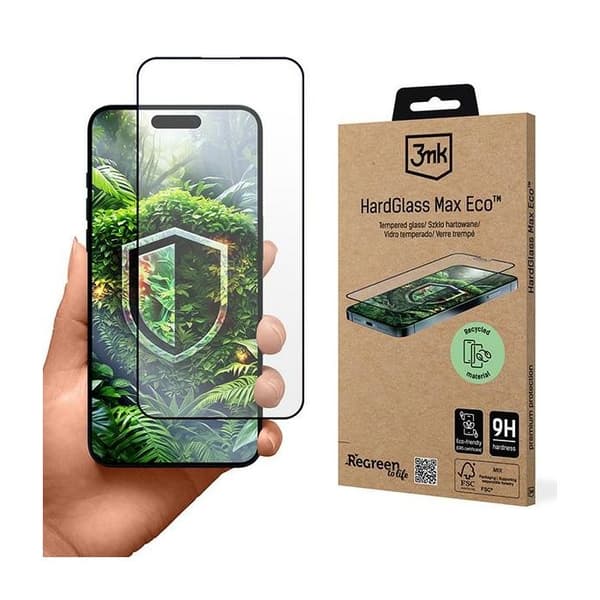 Härdat glas för iPhone 15 Pro 3MK HardGlass Max Eco