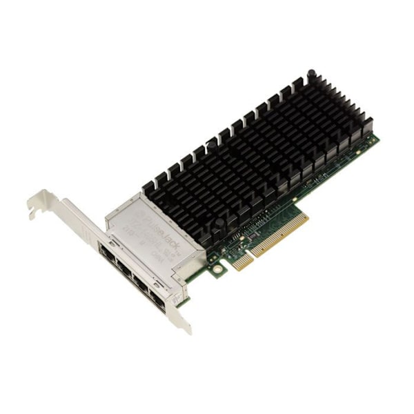 PC och serverkort PCIe 3.0 x8 QUAD ethernet RJ45 10G 5G 2.5G 1G 4 PORTAR med Intel X710-T4 Chipset