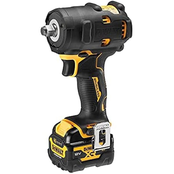 DEWALT DCF901P1G-QW Slagskruvdragare utan sladd 1/2" 12 V, 1 batteri 5 Ah, snabbladdare, stötskydd, insats