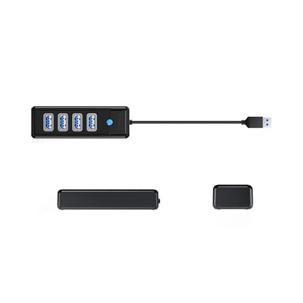 USB-hub - ORICO - PW4U-U3 - 4 portar USB-A 3.0 - Överföring 5 Gbit/s - Kompatibel med Windows/macOS/Linux