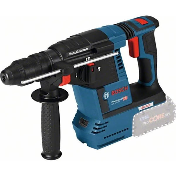 SDS Plus 18V GBH 18V-26 F 2.6J perforator (utan batteri eller laddare) i L-BOXX box - BOSCH - 0611910001 Blå