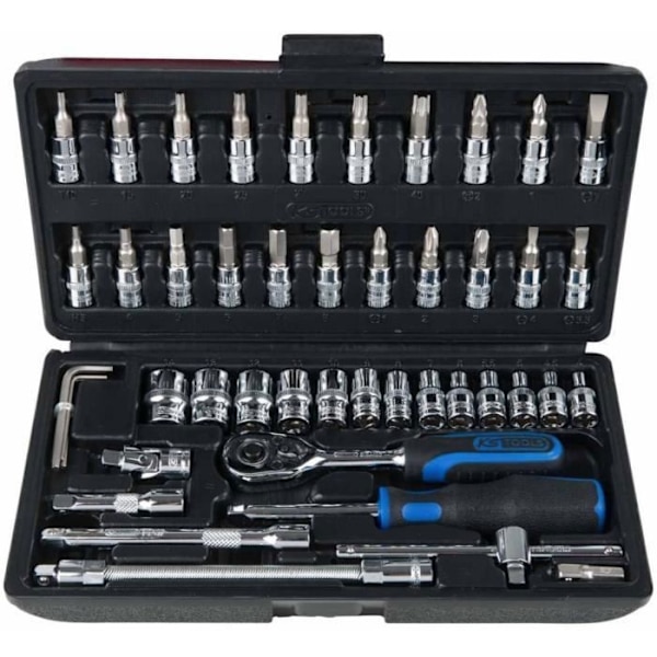 KS Tools Hyls- och bitssats 48 st CHROME+ 1/4" 918.0648