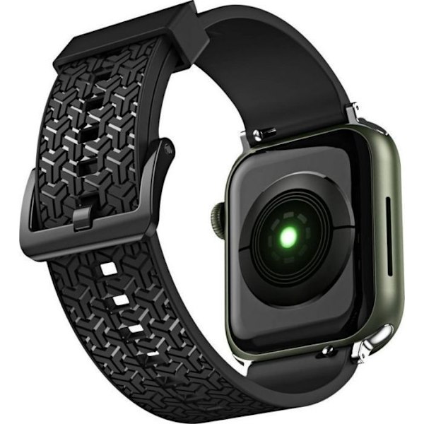 Hurtel - 187731090 - Klockarmband Y-armband för klocka 7 / 6 / 5 / 4 / 3 / 2 / SE (45 / 44 / 42mm) svart klockarmband