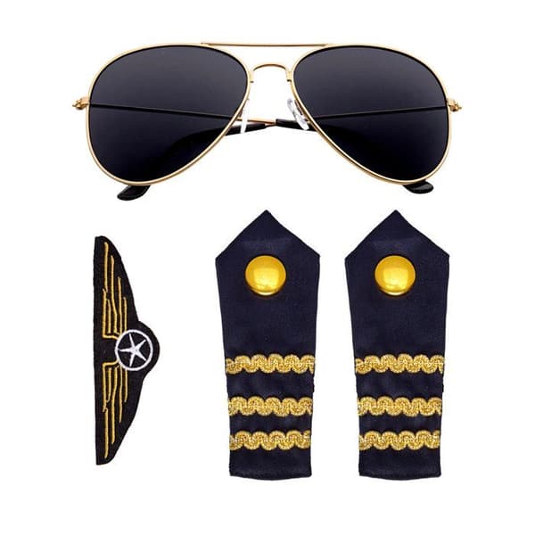 Kit Accessoire pilot för vuxna Blå